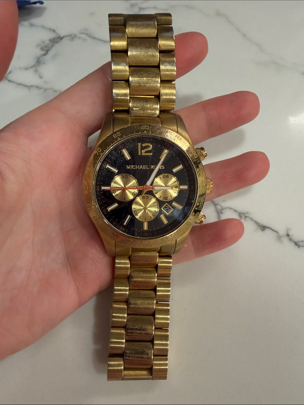 Michael Kors Gold-Tone Link Bracelet Watch Band
